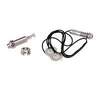 Xnuiasqe A1347 1 Piece Guitar End Pin Output Jack 1/4 Inch Mono or Stereo Applications Silver with New Acoustic Guitar Pickup