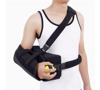 Xnuiasqe Abducted Shoulder Sling Immobilizer, Padded Rotator Cuff Support Brace with Removable Abduction Pillow and Exercise Ball