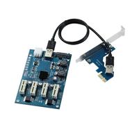 Xnuiasqe Adapter Card 1 to 4 PCI-E Adapter Card PCI-E 1X M2 Adapter Card PCI-E 1X Adapter Card