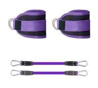 Xnuiasqe Adjustable and Comfortable Ankle Straps for Resistance Band Machines-for Ankle Support When Using for Resistance Band Machines B