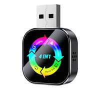 Xnuiasqe AI Box Wireless Carplay Adapter 4in1 Airplay/Mirror Link/Carplay Android Auto USB Dongle Wired to Wireless B