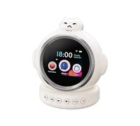 Xnuiasqe AI Speaker Clock Hi-Fi Stereo Multifunction Smart Time Manager with TF RGB Night Light