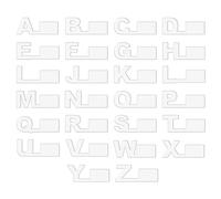 Xnuiasqe Alphabetical A-Z 26pcs Organizer Divider CD DVD Vinyl Record Separator for Music Album File Storage for Home