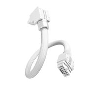 Xnuiasqe ARGB 12VHPWR 16Pin GPU Extension Cable for RTX40/50 Series, 90° PCIe 5.1 PSU Extension Cable, STD White