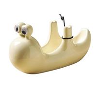 Xnuiasqe Artistic Ceramic Stand Coil Holder Snail Gnat for Hiking Camping Pool Outdoor Relaxation for Home& Garden Decoration White