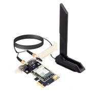 Xnuiasqe AX1800 802.11ax WIreless WIFI6 Card RTL8852BE PCI-E Adapter with Magnetic Extension Antenna Dual Band 2.4G/5Ghz BT5.2 Wlan