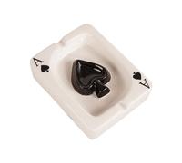 Xnuiasqe B Playing-Card Ashtray Home Decor Modern Meeting Room Desk Ornaments Simple Smoking Accessories Decor Ash Tray