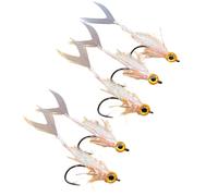 Xnuiasqe Baitfish Streamer Flies-5 Pack-Perfect for Freshwater& Saltwater Fly Fishing Ideal