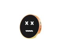 Xnuiasqe Bluetooth 5.4 Digital Display 1.85-Inch Electronic Badge GIF Animation for Idols' Concerts A