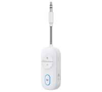 Xnuiasqe Bluetooth 5.5 Audio Transmitter Receiver 3.5MM AUX Wireless BLE Adapter Hifi Stereo Music with Mic for Car Airplane TV