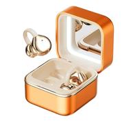 Xnuiasqe Bluetooth Headphones with A Makeup Mirror Makeup Mirror Design Ear-Clip Wireless Earphones Clip on Earbuds Wireless Bluetooth Earbuds Headset for Outdoor Travel Orange