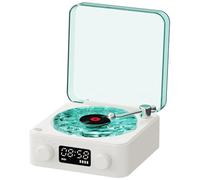 Xnuiasqe Bluetooth Speaker Mini Retro White Noise Portable TF Card Support, Portable Home Audio Speaker B
