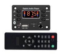Xnuiasqe Car MP3 Decoder Board 2x25W DC12-15V Bluetooth Amplifier Module with Microphone Interface Audio Amplifier Board