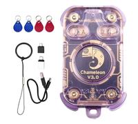 Xnuiasqe Chameleon V3.0 RFID Chip Reader Card Emulator NFC Reader Writer ID IC 125K 13.56M Tag Copyer +4XUID Keychain