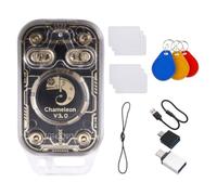 Xnuiasqe Chameleon V3.0 RFID Smart Chip Reader 125K 13.56M ID IC Tag Copyer NFC Read Write+3xUID Keychain+3xUID Card+3xCUID Card