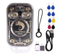 Xnuiasqe Chameleon V3.0 RFID Smart Chip Reader ID IC Tag Copyer NFC Reader Writer Smart Card Emulator+4XUID/CUID Keychain