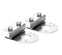 Xnuiasqe Clamp-On, No-Drill Stainless Steel Frame Brackets 2Pcs for Straight Down Watermelon Light Under Glow Mounts