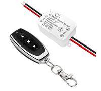 Xnuiasqe DC Motor Remote Control Switch, DC 12V-80V 5A Relay Receiver Controller, Radio Control Motor Move Forward and Reverse
