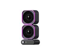Xnuiasqe Desktop Fan High-Speed Dual-Head Rotating Air Circulation 4000mAh Battery Rechargeable 100 Speed Adjustment B