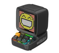 Xnuiasqe Ditoo-Pro Retro Pixel Art Bluetooth Portable Speaker Alarm Clock DIY LED Display Board, Home Decoration Black