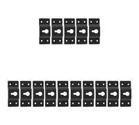 Xnuiasqe DIY Audio Sound Box Speaker Wall Mount Iron Hook Hanger Plate 15PCS