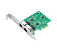 Xnuiasqe Dual Port Gigabit Network Card PCIe X1 to 2 Port, Realtek RTL8111 Chip, 1Gbps Desktop Ethernet Server Adapter