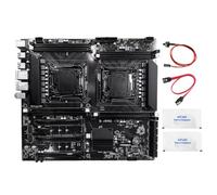 Xnuiasqe Dual-Socket X99 Motherboard LGA2011-3 Dual Ethernet Ports Supports 8X DDR3 RAM Memory X99 DDR3 Kit