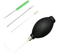 Xnuiasqe Easy Egg Blower Empty Egg Tools One Hole Egg Pump Drill Easter Egg Maker Supplies Ukrainian Egg Decorating Tools Egg Pysanky Decorating Kit Black