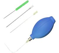 Xnuiasqe Easy Egg Blower Empty Egg Tools One Hole Egg Pump Drill Easter Egg Maker Supplies Ukrainian Egg Decorating Tools Egg Pysanky Decorating Kit Blue