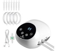 Xnuiasqe Electric Enema Kit for Colon Cleanse, Adjustable Water Flows with LCD Display, Multi-Nozzle Enema Cleanser