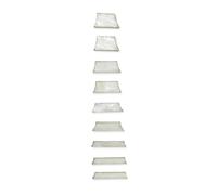 Xnuiasqe Electric Guitar Accessories, 9 Pieces Per Set, Finger Board Inlaid with White Shell Flower Pot, Instrument Parts