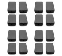 Xnuiasqe Electrical Junction Box 16PCS Electric Plastic Black Waterproof Project Junction Case 2.16X1.38X0.59 Inches(55X35X15mm)