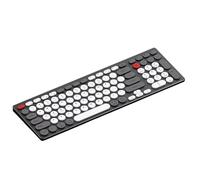 Xnuiasqe Ergonomic Design 98-Key Ultra-Thin Aluminum Silent Keyboard with Scissor-Switch, Tri-Mode BT/2.4G/Type-C Connectivity B