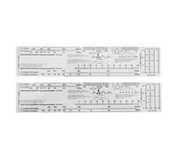 Xnuiasqe Essential EKG Ruler Pocketcard in English