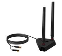 Xnuiasqe For AX210 for AX200 PCI-E WiFi Network Card Adapter Dual Band 2.4GHz 5GHz RP-SMA Male Connector WiFi Antenna Wireless Router