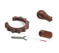 Xnuiasqe For Gemilai 3006/3145/3145B Coffee Machine Group Head Anti-Scald Ring Steam Rod Handle Wooden Heat Insulating Sleeve 3