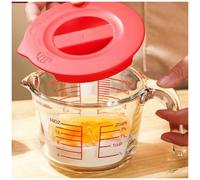 Xnuiasqe Glass Measuring Cups Set, Ideal for Cooking and for Baking, Microwave and Dishwasher Compatible 500ml/2cup