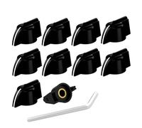 Xnuiasqe Guitar Accessories 10PCS Rotary Switch Plastic Chicken Knob with 6.35mm Shaft Hole