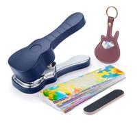 Xnuiasqe Guitar Hole Puncher, DIY Guitar Pick Punch Tool Kit, Custom Plectrum Maker for Guitar Players