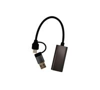 Xnuiasqe HD to USB+ Type-C Dual-Head Interface -Compatible HD Capture Card 1080P Video Capture Device