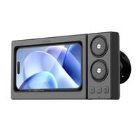 Xnuiasqe Hi-Res Sound Mode Portable Speaker Mobile Phone for Home Use Shower Phone Holder Waterproof Touch Screen Black