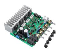 Xnuiasqe High Power 250W Reverb Audio Amplifier 2.0 Channels Hifi PT2399 Karaoke Mic Reverberation Board with Knob Set
