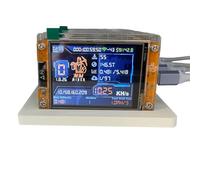 Xnuiasqe Home BTC Bitcoin 5X 1030KH/S + 5 Slots Base Upgraded Harshrate Display 2.8 Inch Crypto Solo Miner