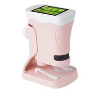 Xnuiasqe Kids Microscope Kids Digital Microscope Science Exploration Tool for Kids Aged 5-7 Science Kit Pink