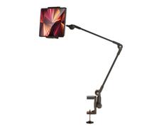 Xnuiasqe Lazy Person Bracket Tablet Holder Desk Stand Adjustable Foldable Arm Tablet Bracket Black