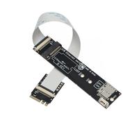 Xnuiasqe M.2 E Key to M.2 Key-B WWAN Adapter Card with NANO SIM Slot, Supports 3G/4G/5G Modules & USB/PCI-E Signals