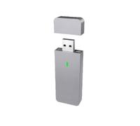Xnuiasqe M.2 NVMe 2230 2242 SSD Enclosure USB-A Port 10Gbps USB3.2 Gen2 External Case Box for M2 2230 2242 NVMe SSD Silver Grey