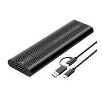 Xnuiasqe M. 2 NVME for PCIe SSD Case 10Gbps USB Type-C External Enclosure Hard Disk Box for PCI-E M2 SSD Holder