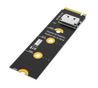 Xnuiasqe M.2 NVMe to Oculink EGPU Riser Card PCI-E 4.0 X4 to OcuLink SFF-8612 4i Adapter NVMe Key M to SFF-8611/8612 Adapter