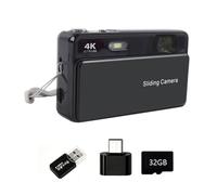 Xnuiasqe M15 4K Slide Digital Camera 2.8Inch IPS Screen Autofocus Vlogging Camera 16X Zoom Video Photography Camera 32GB